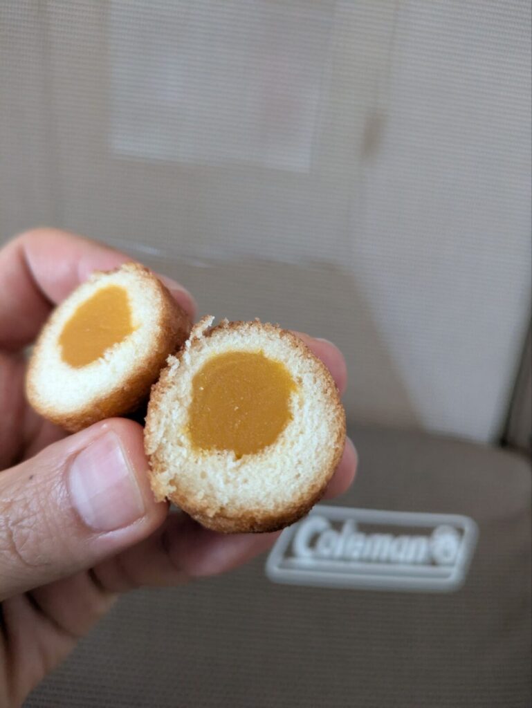 かぼちゃあんどーなつの断面