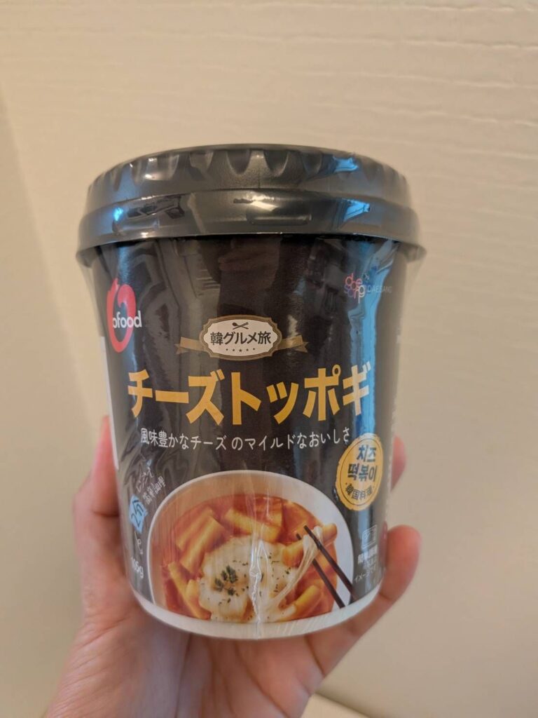 チーズトッポギのパッケージ