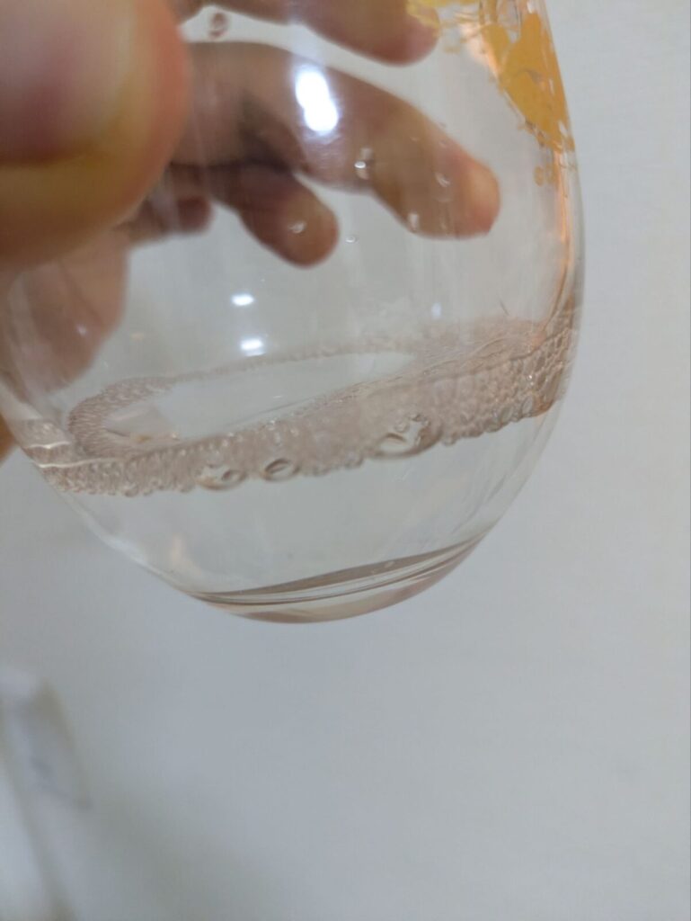 エプールクリアうがい薬の使用した様子