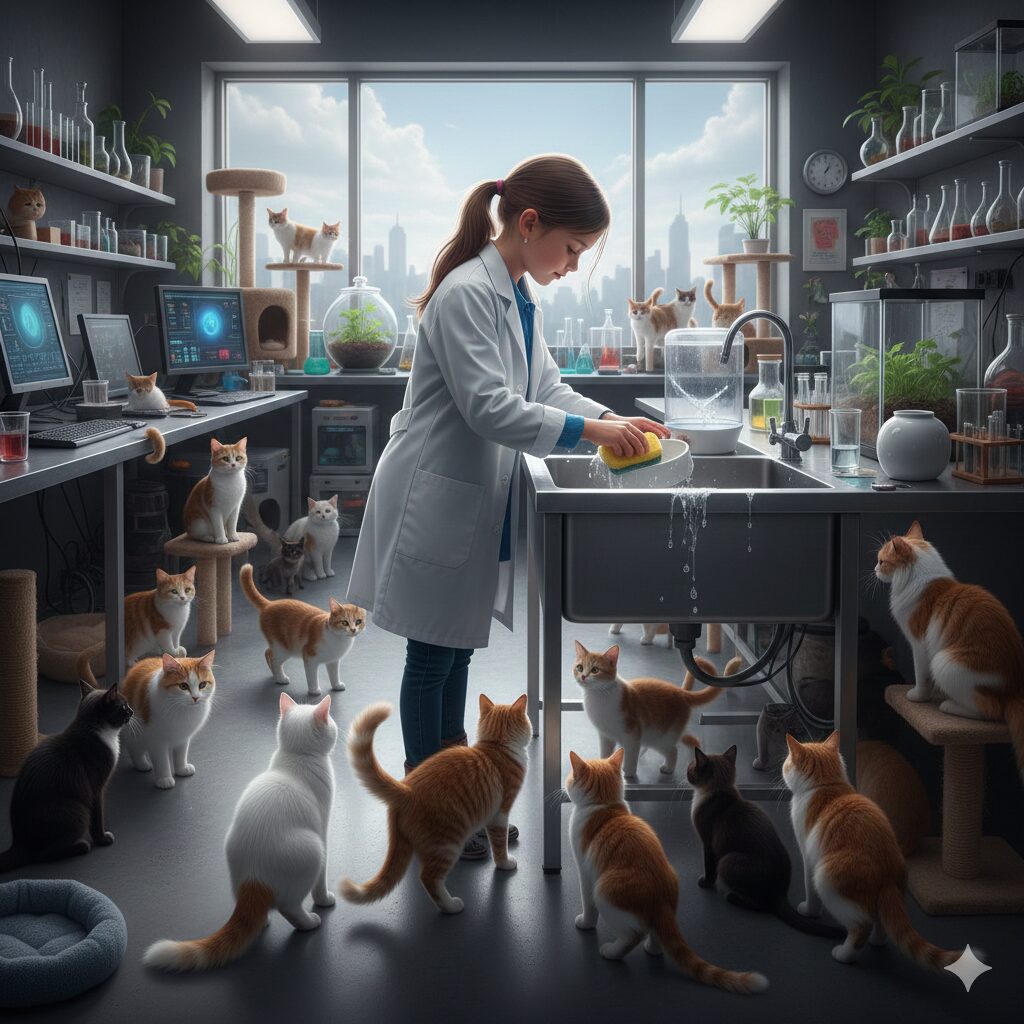 猫用自動給水器の洗浄のアイキャッチ