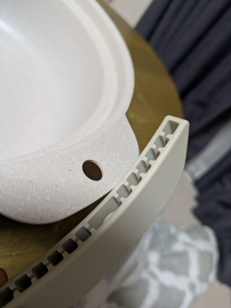 ニトリの土鍋の持ち手のシリコン