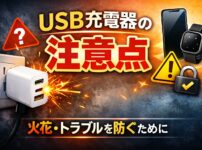 充電器から火花が出た記事のアイキャッチ