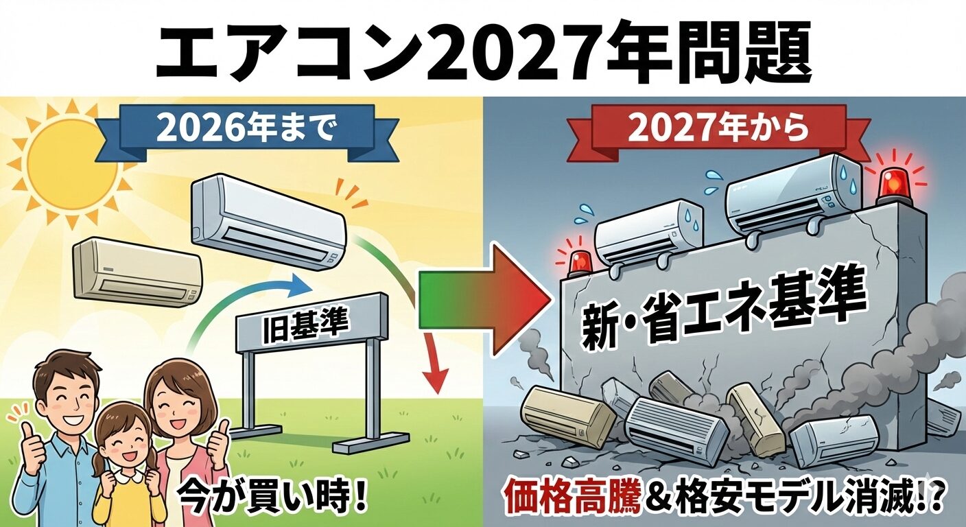 エアコン2027年問題のアイキャッチ画像
