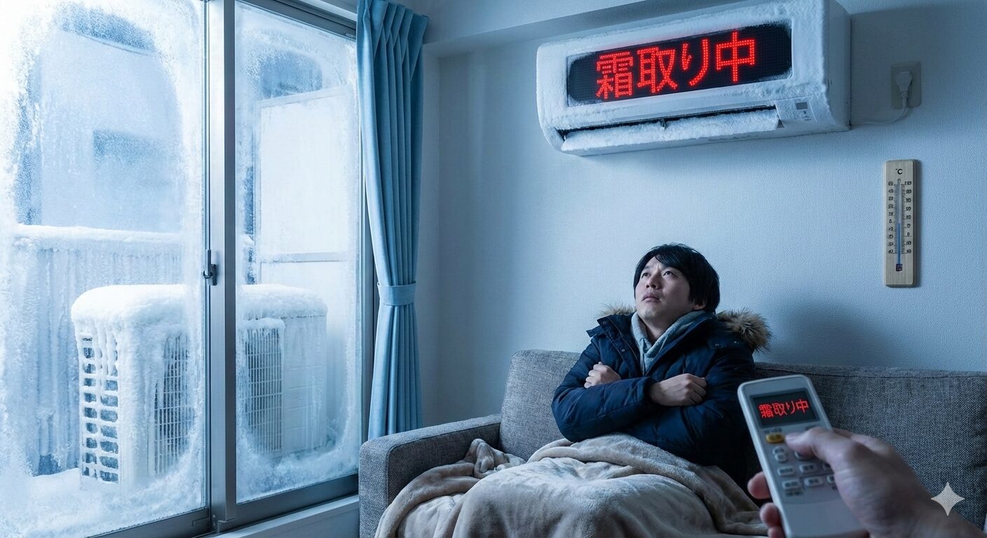 エアコンの霜取り運転のアイキャッチ