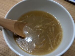 AWATAMAオニオンスープ160mlで作った濃いめの状態
