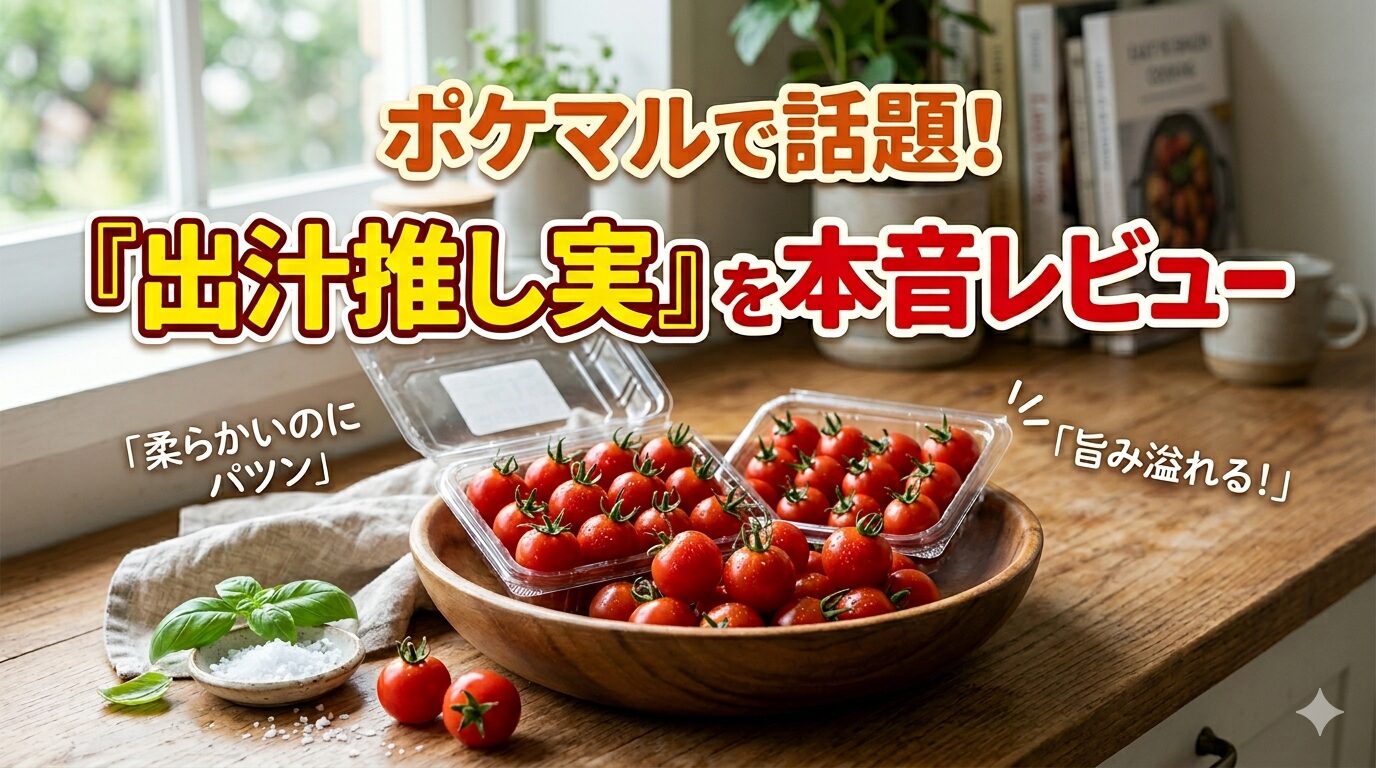 ポケマル・ミニトマト・出汁推し実のアイキャッチ