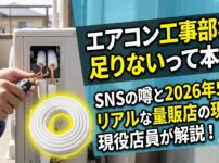 エアコン工事部材の不足